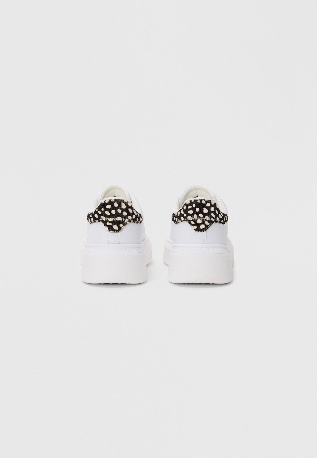 SNOW LEOPARD HEEL LEATHER PLATFORM TRAINERS Media 3