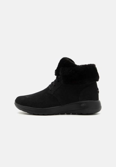 Skechers ON-THE-GO - Lace-up ankle boots - black