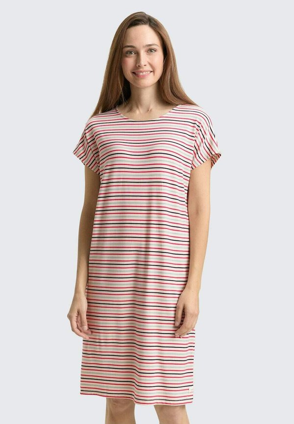 TOM TAILOR TOM TAILOR BODYWEAR NACHTHEMD MIT STREIFENMUSTER - Nightie - white medium horizontal stripe