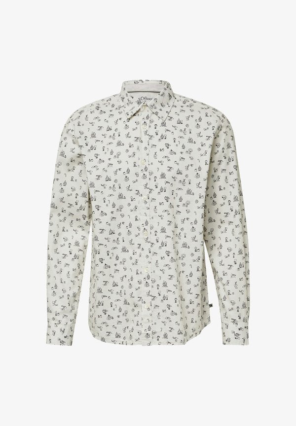 s.Oliver Shirt - wollweiß