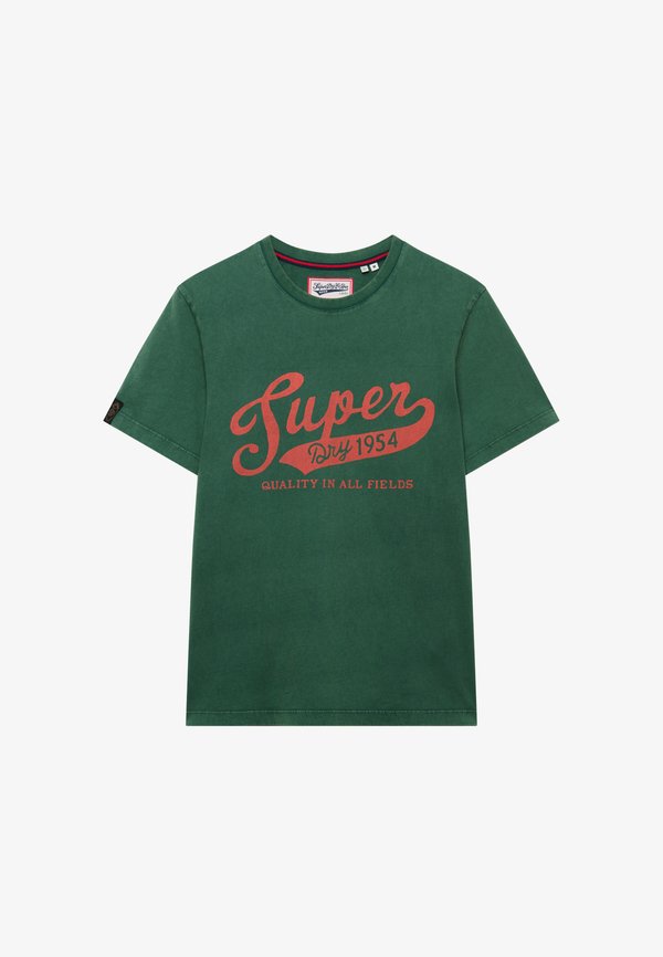 Superdry & Co SUPERDRY VINTAGE SCRIPT T-SHIRT.. - Print T-shirt - rich boston green