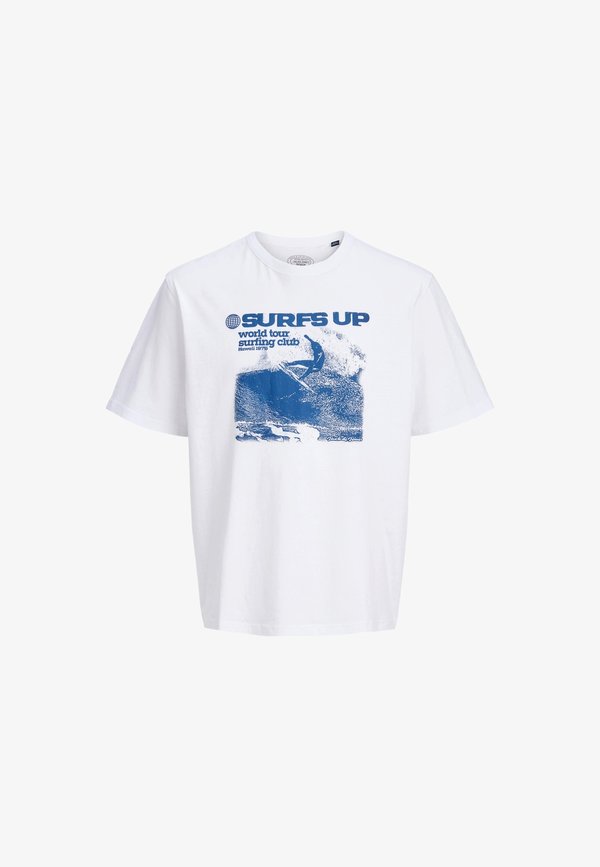Jack & Jones JACK & JONES T-SHIRT BLUOCEAN KURZARMSHIRT - Print T-shirt - weiß