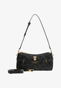 Guess YESBA MINI ZIP - Handbag - coal logo