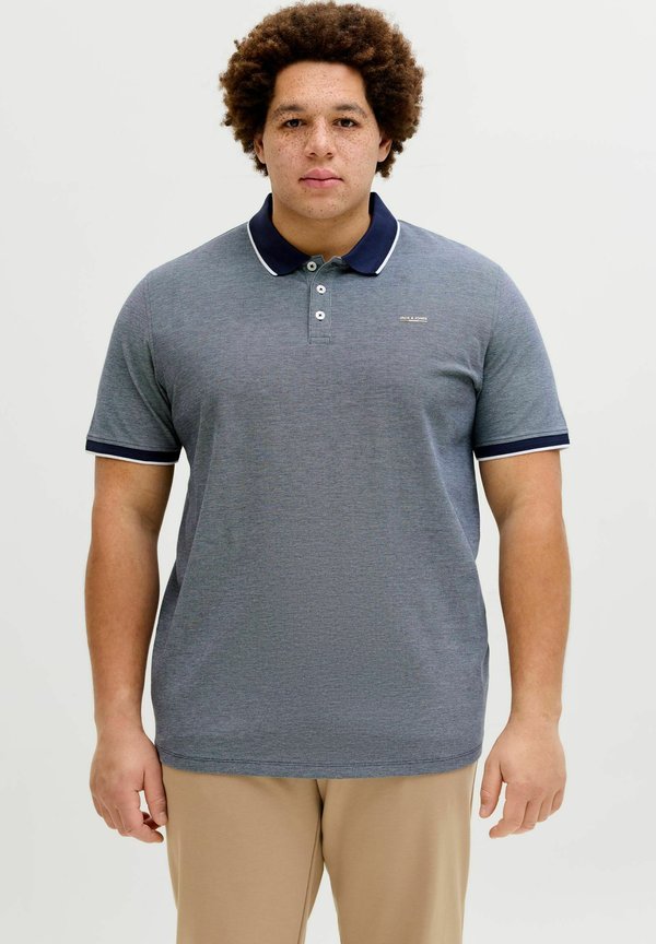 Jack & Jones POLOSHIRT PLUS SIZE POLOSHIRT - Polo shirt - maritime blue