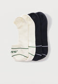 Levi's® LOW RISE SPORT UNISEX 4 PACK - Invisible socks - black/white