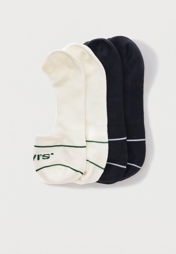 Levi's® LOW RISE SPORT UNISEX 4 PACK - Invisible socks - black/white