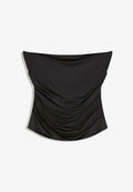 Bershka GATHERED - BANDEAU TOP - Top - black