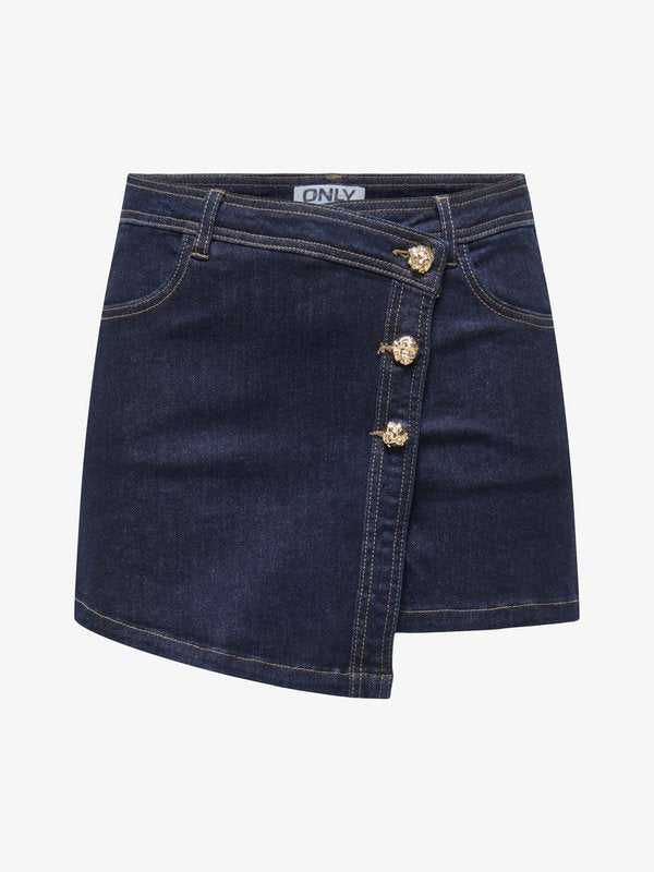 ONLY Denim ONLLILLIE Denim Mini - Denim shorts - dark blue denim