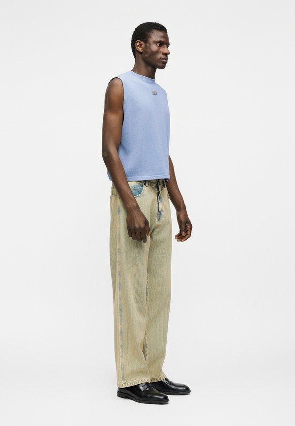 GCDS LABEL STONE WASHED TANK