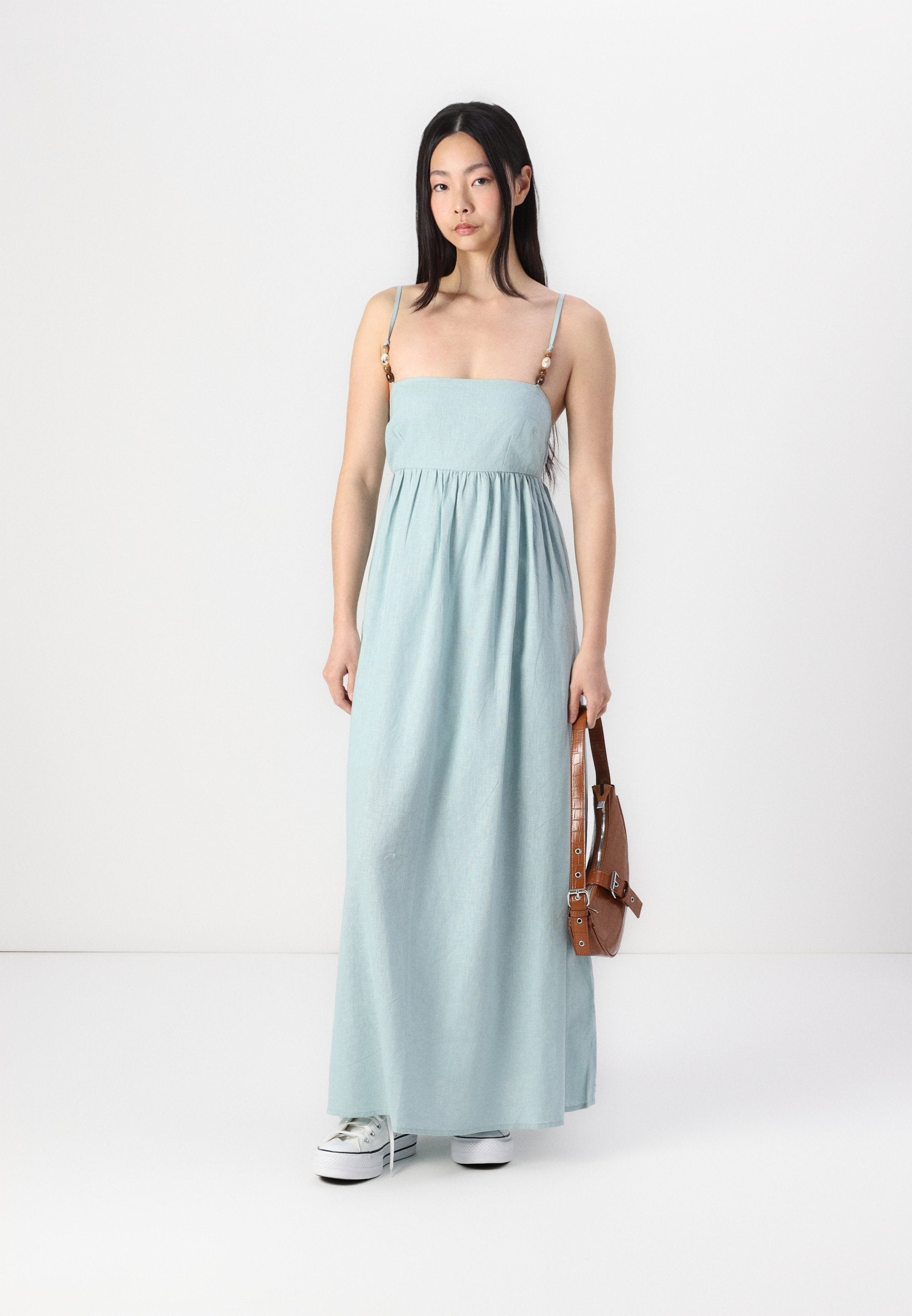 Abercrombie & Fitch Tie-Back Babydoll Maxi Dress