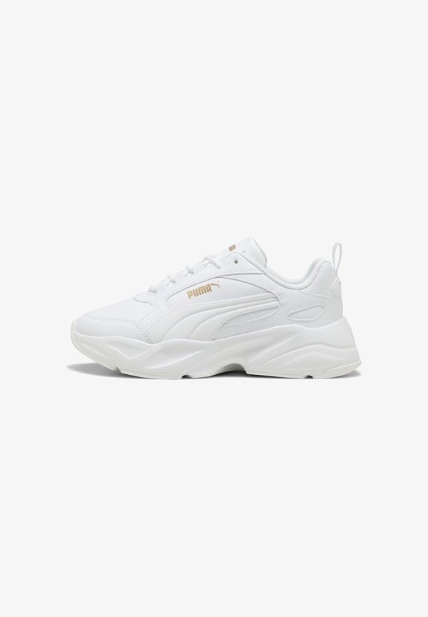 Puma CASSIA SNEAKERS - Trainers - white/white/gold