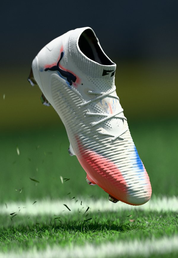 Puma FUTURE 8 ULTIMATE FG - Firm-ground football boots - white/black/glowing red