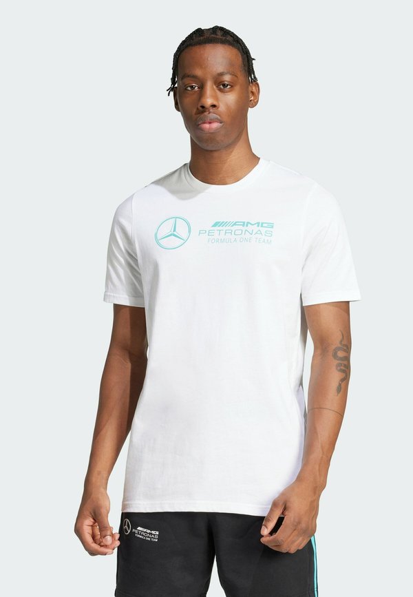 adidas Performance MERCEDES - AMG PETRONAS FORMULA ONE TEAM DNA - Print T-shirt - white   semi mint rush