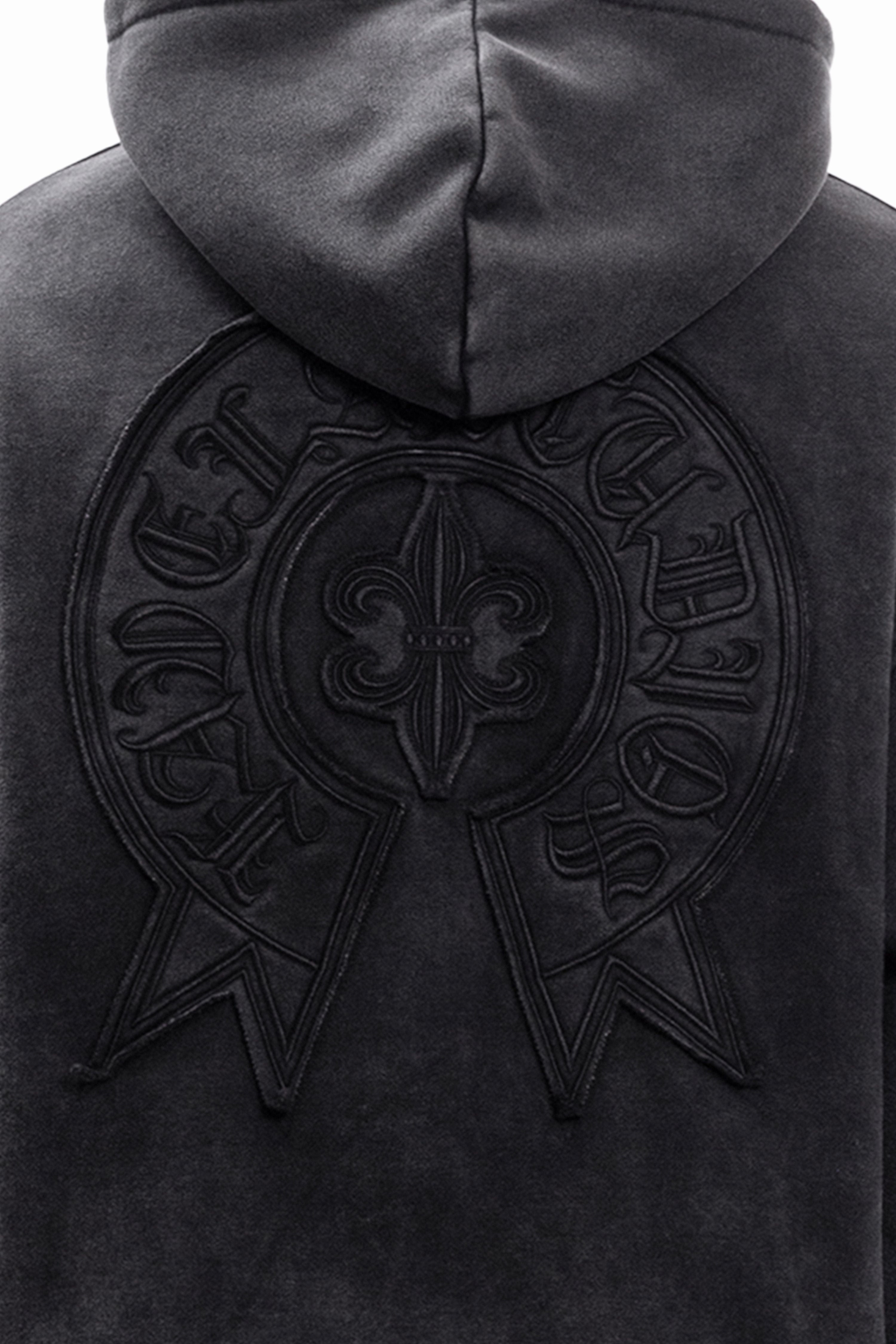 FAVELA GRADIENT PATCH WASHED BLACK FRONTZIP UNISEX