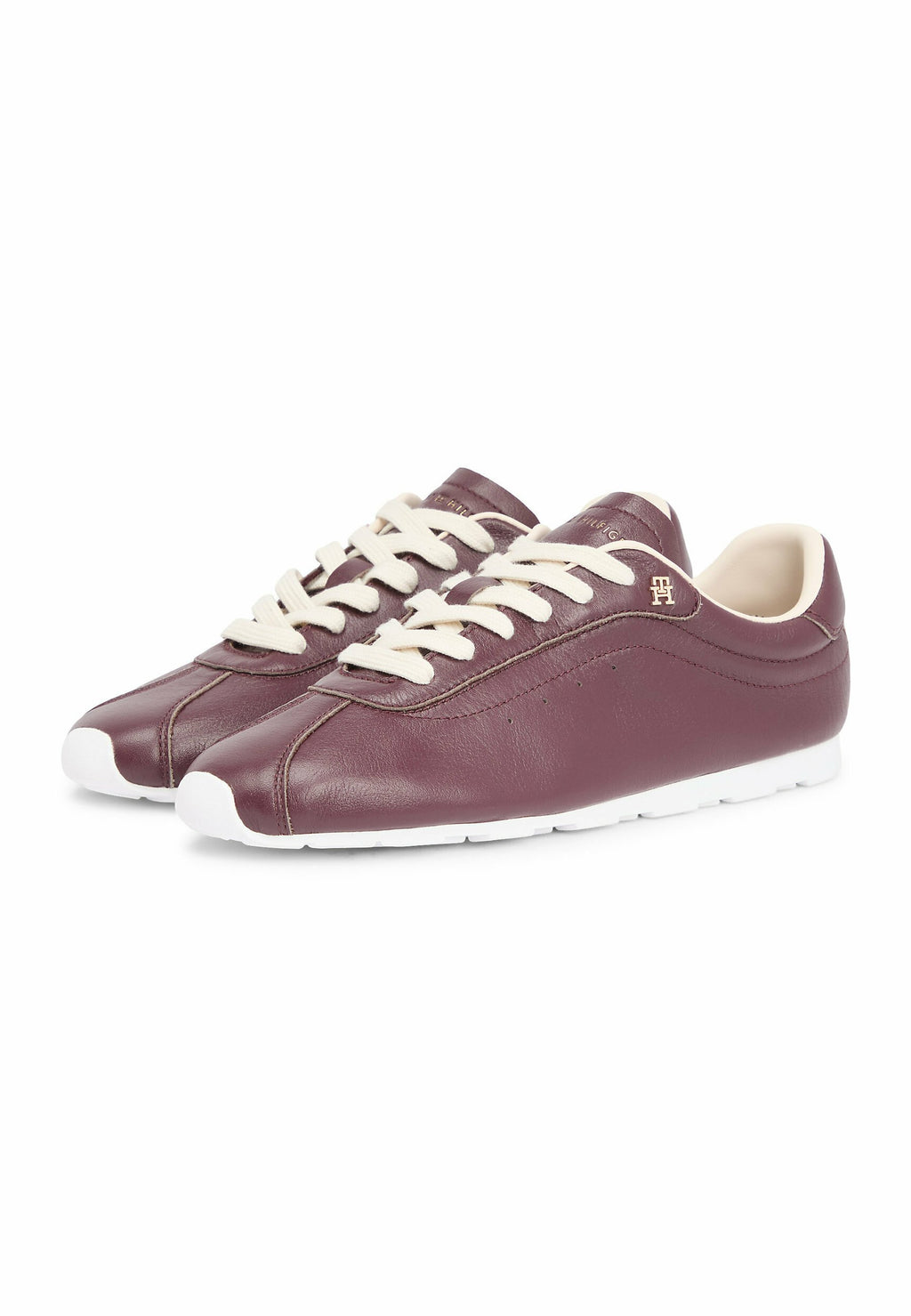 TH MONOGRAM LOW PROFILE LEATHER TRAINERS Media 2