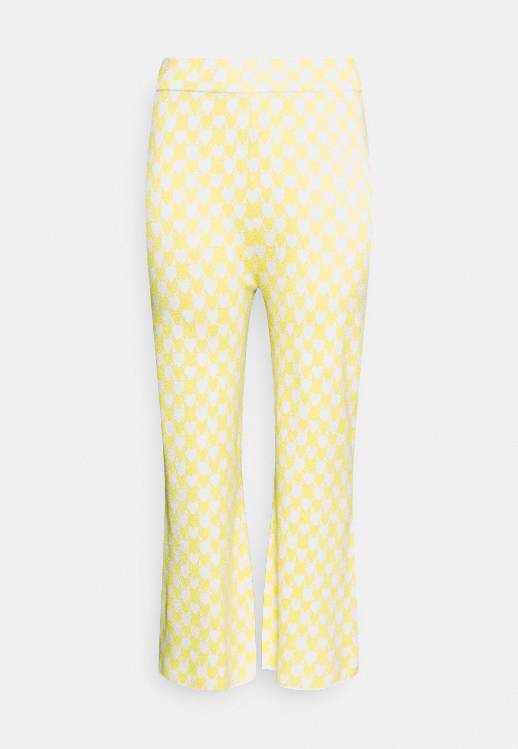 Glamorous Curve INTARSIA WIDE LEG CROPPED TROUSER