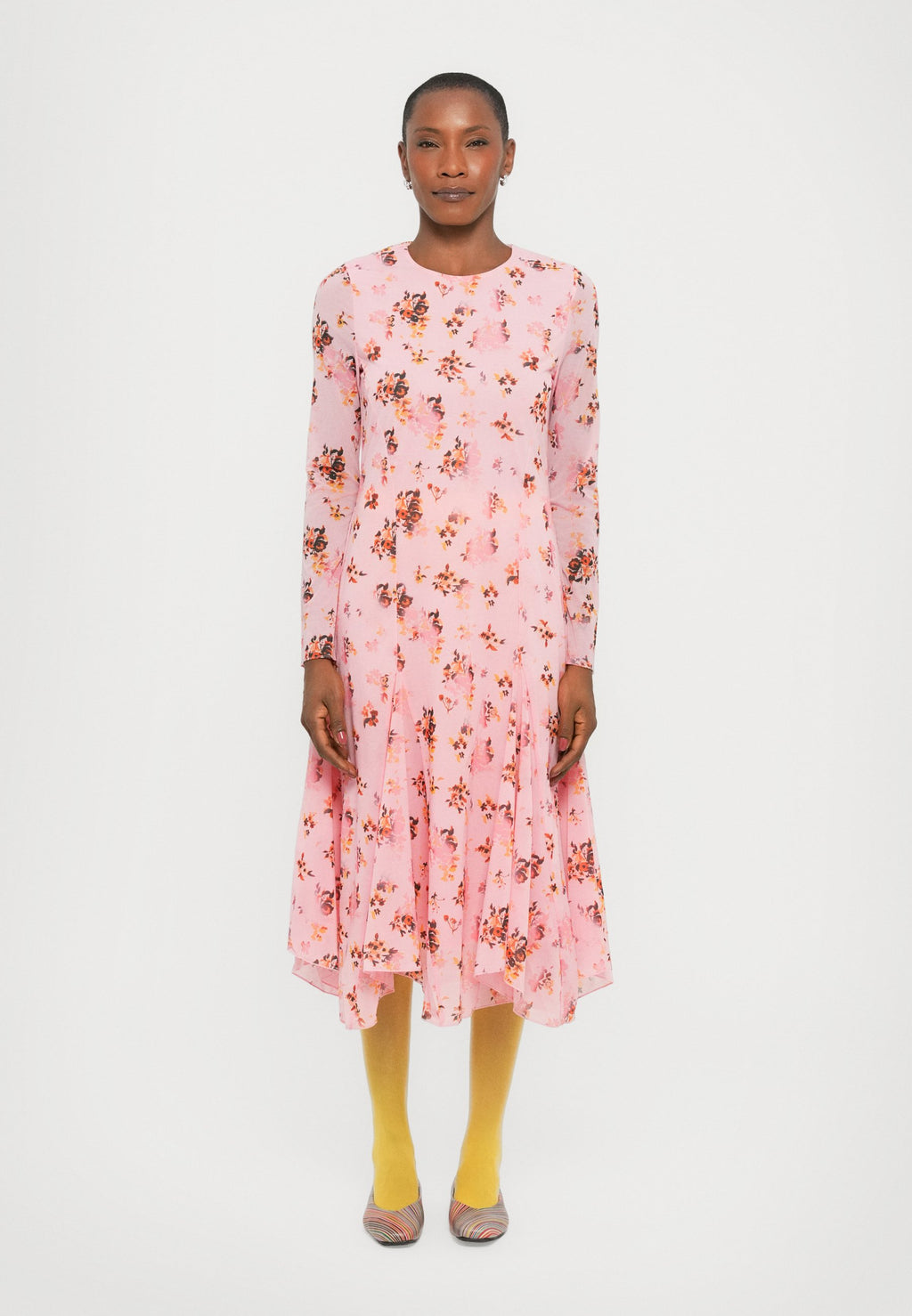 Stine Goya LONG SLEEVE MIDI DRESS