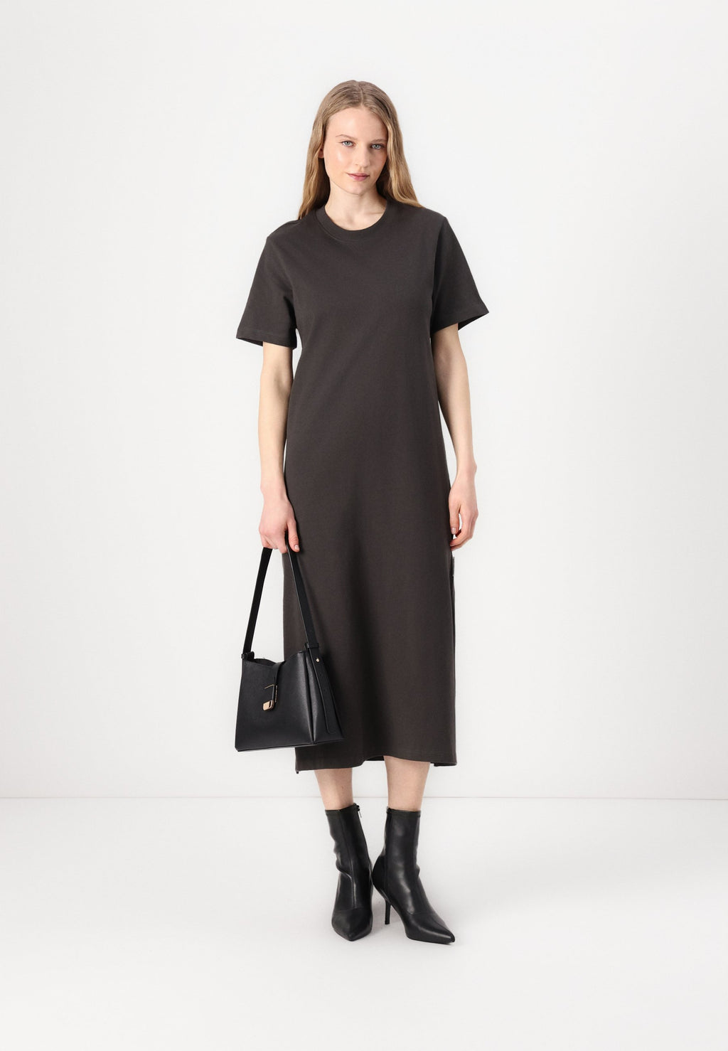 Marc O'Polo DENIM ROUND NECK SLITS