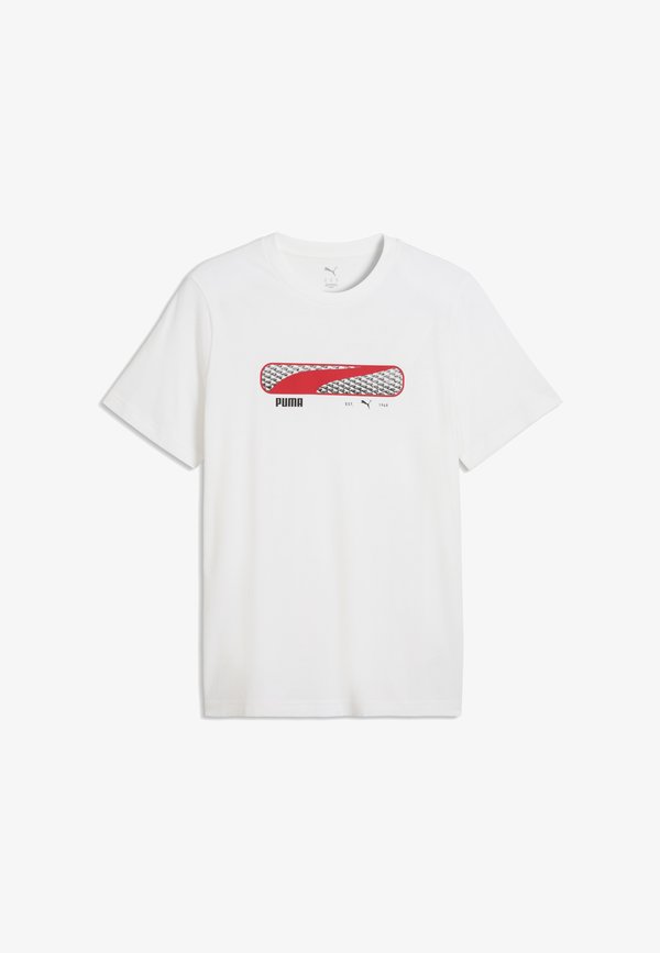 Puma PUMA SPORT LOGO PLAY T-SHIRT - Print T-shirt - white