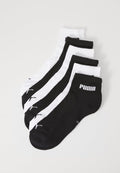 Puma CUSHIONED NEXT QUARTER UNISEX 6 PACK - Sports socks - black/white