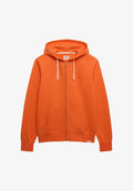 Superdry & Co MONOGRAM EMBROIDERED HOODIE - Zip-up sweatshirt - firecracker orange
