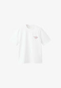 Mango ADULT - Print T-shirt - white