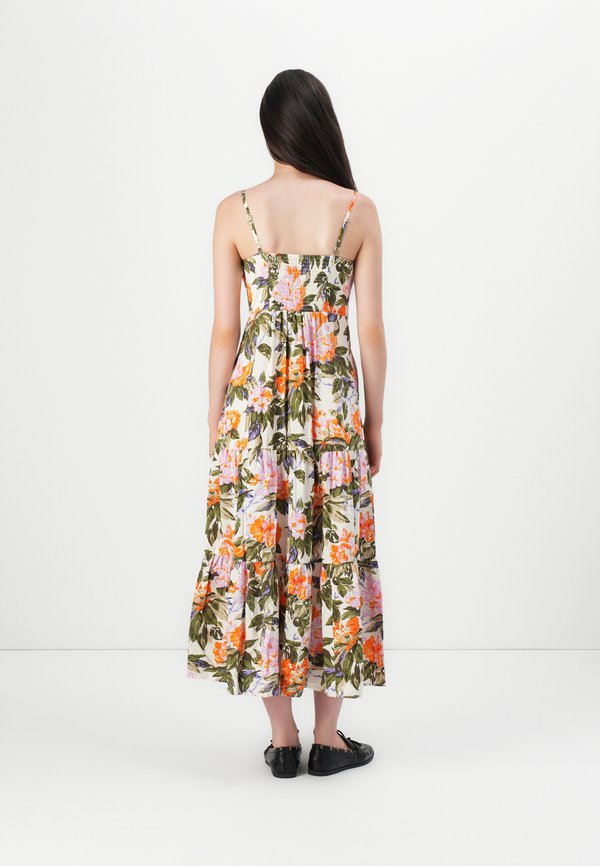 GAP V NECK TIERED MAXI