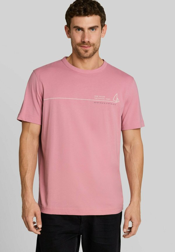 TOM TAILOR PRINTED T-SHIRT - Print T-shirt - dusty rose