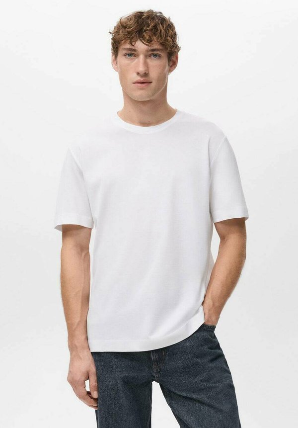 Mango ADULT - Basic T-shirt - white