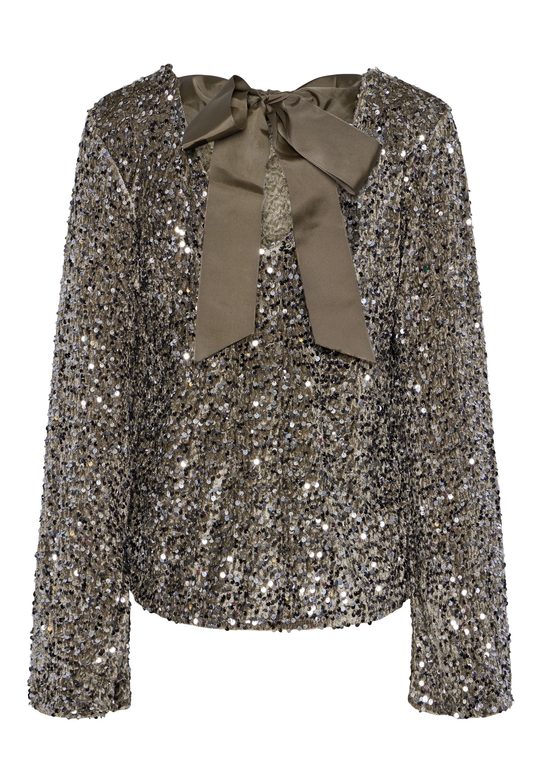 Pieces Long sleeved PCKAM SEQUINS BOW