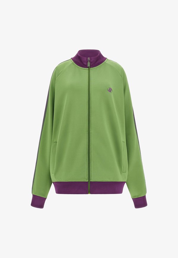 Guess LOGOSTREIFEN - Bomber Jacket - mehrfarbig grün