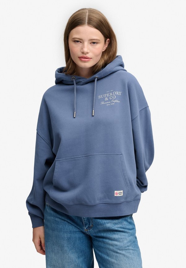 Superdry & Co SUPERDRY LUXE CASUAL RELAXED HOODIE.. - Hoodie - vintage indigo