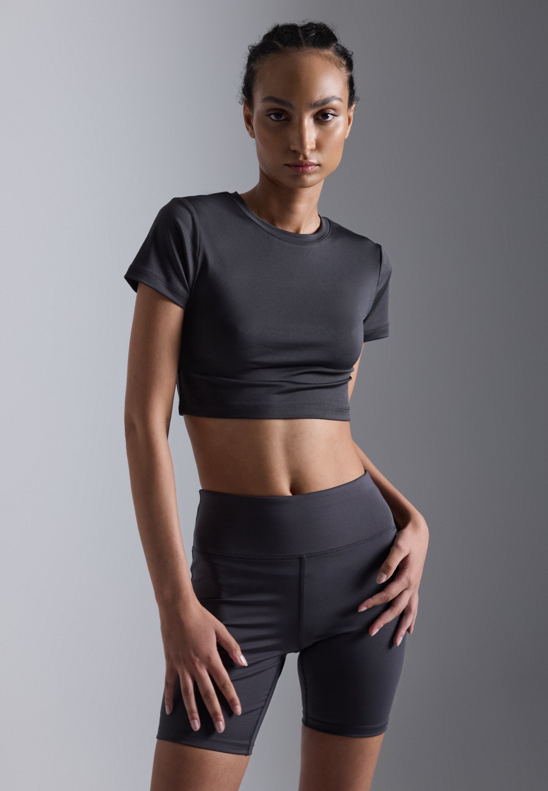 Even&Odd active ESSENTIAL CROPPED T-SHIRT