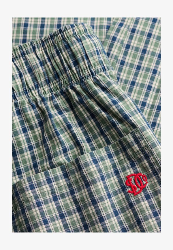 Superdry & Co Trousers - montauk green check