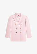 Tommy Hilfiger TIMELESS WOOL BLEND RELAXED DOUBLE BREASTED BLAZER - Blazer - bonita pink