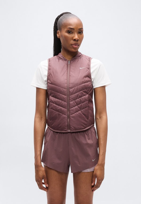 Nike Performance TEMPO VEST - Waistcoat - tattoo/silver-coloured