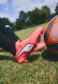 Puma KING ULTIMATE - Firm-ground football boots - glowing red/white/red fire