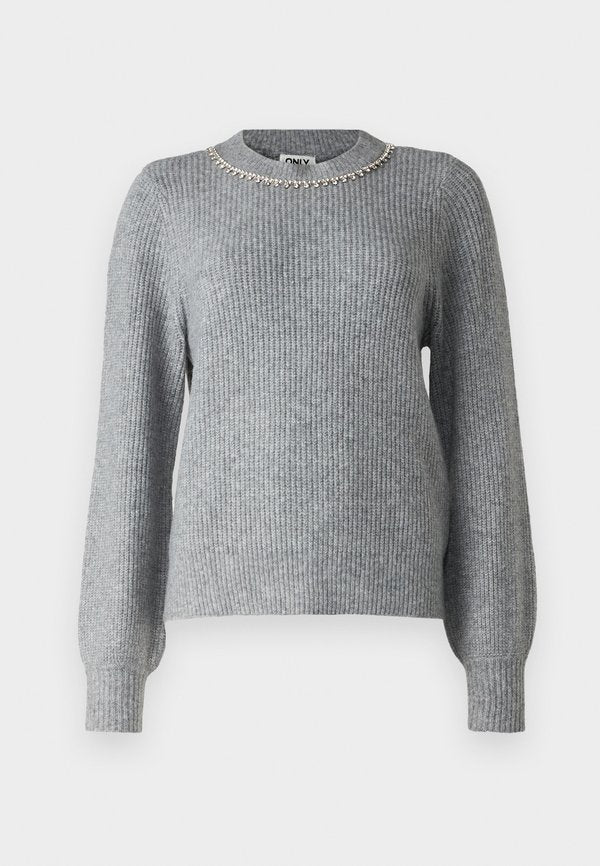 ONLY Knitted ONLGAIDA Knitted - Jumper - grey