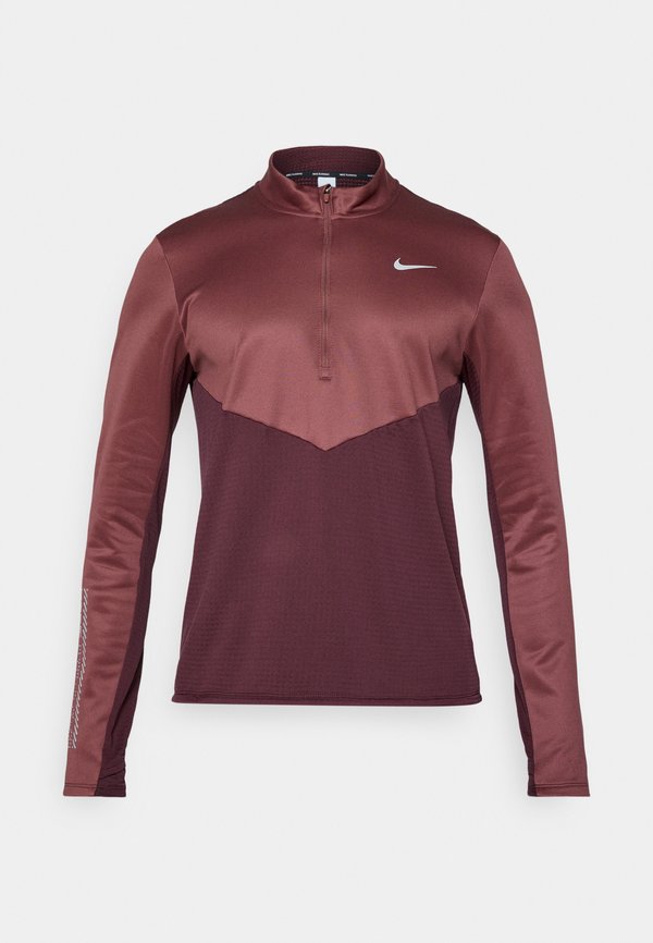 Nike Performance WINTERIZED PACER  - Fleece jumper - burgundy crush/red sepia/reflective silver-coloured