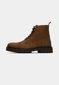 Jack & Jones JFWENZO BOOT - Lace-up ankle boots - brown stone