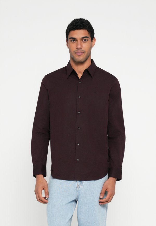 Calvin Klein SOLID CLASSIC SHIRT - Shirt - mocha brown