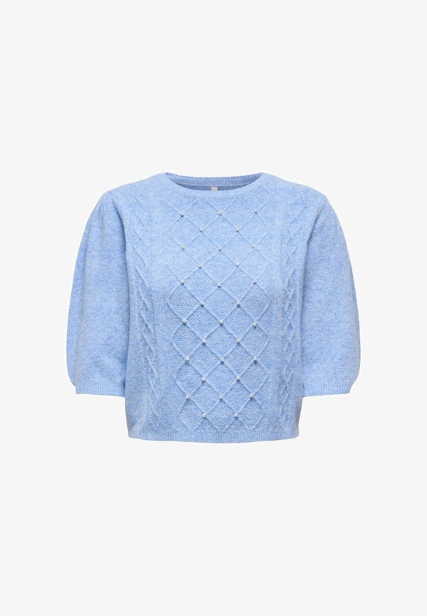 ONLY Knitted ONLGLORIA Knitted - Print T-shirt - ultramarine