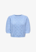 ONLY Knitted ONLGLORIA Knitted - Print T-shirt - ultramarine