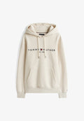 Tommy Hilfiger LOGO  - Hoodie - heathered oatmilk