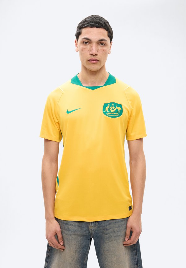 Nike Performance AUSTRALIA 2026 STADIUM HOME MENS  - National team wear - sport gold-coloured/mystic green/sail