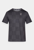 Nike Performance NIKECOURT ADVANTAGE PRINT - Sports T-shirt - black/white
