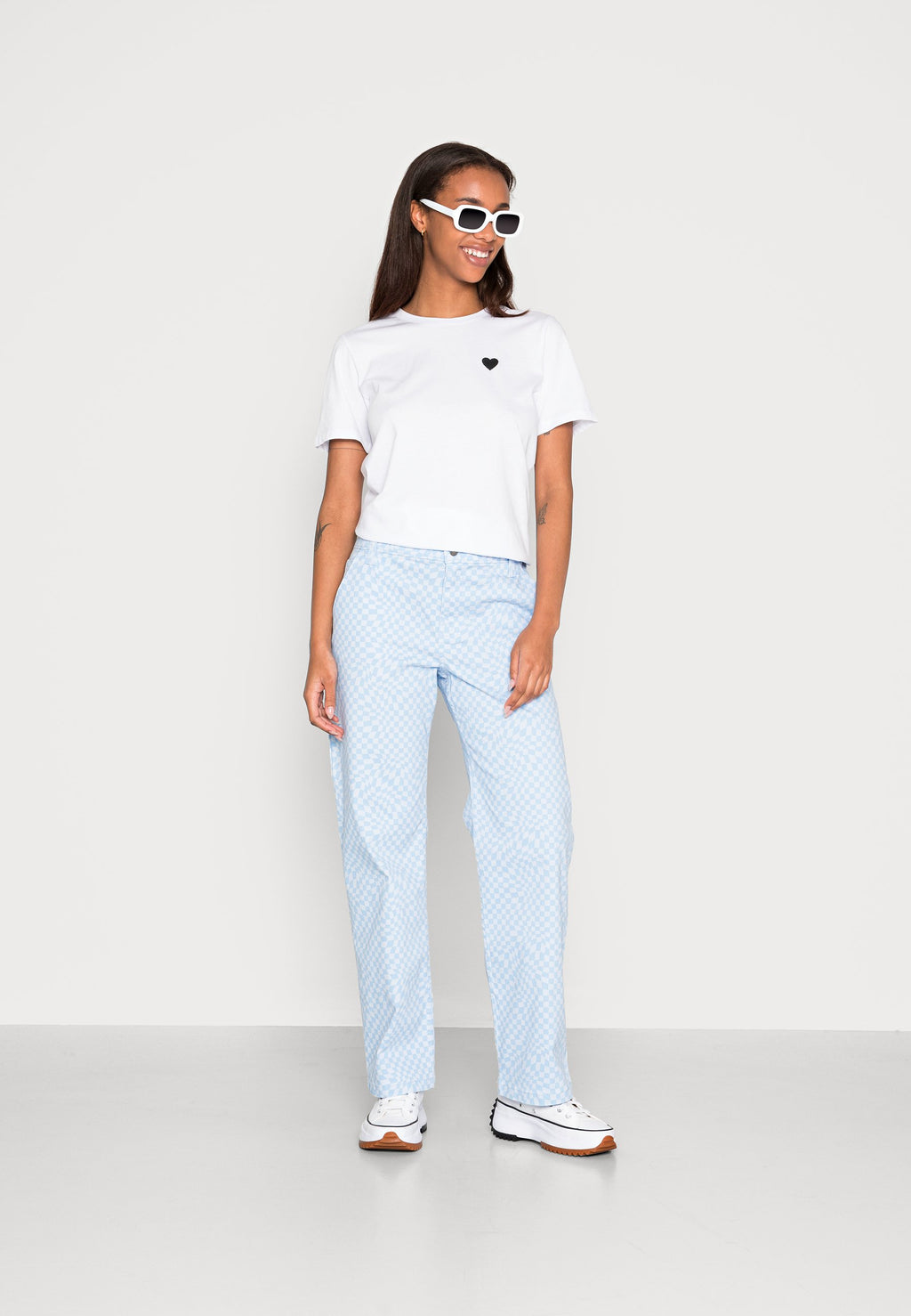 Hollister Co. WARPED CHECK DAD PANT