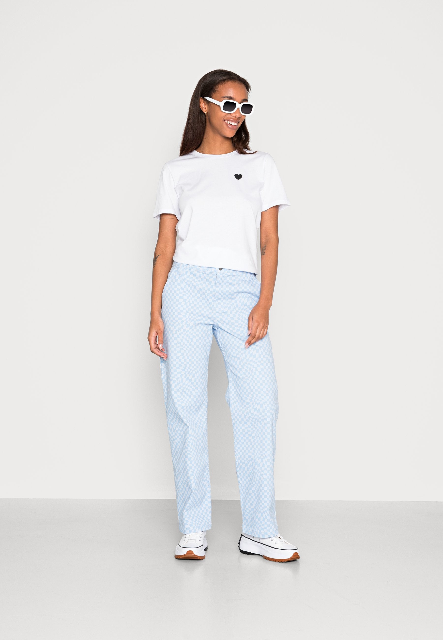 Hollister Co. WARPED CHECK DAD PANT