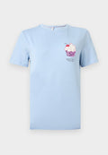 ONLY ONLKITA LIFE GLAM - Print T-shirt - soft chambray