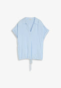 TOM TAILOR TOM TAILOR BLUSEN & SHIRTS LOOSE FIT BLUSE MIT STREIFENMUSTER - Blouse - blue white stripe
